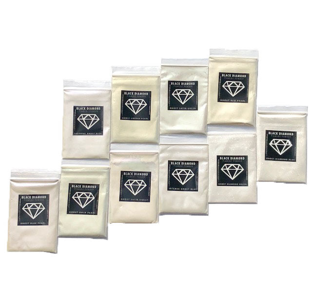 VARIETY PACK 9 (10 COLORS) mica powder pigment variety packs Black Diamond Pigments® - Black Diamond Pigments