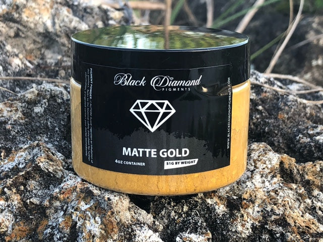 "MATTE GOLD" 51g/1.8oz Black Diamond Pigments