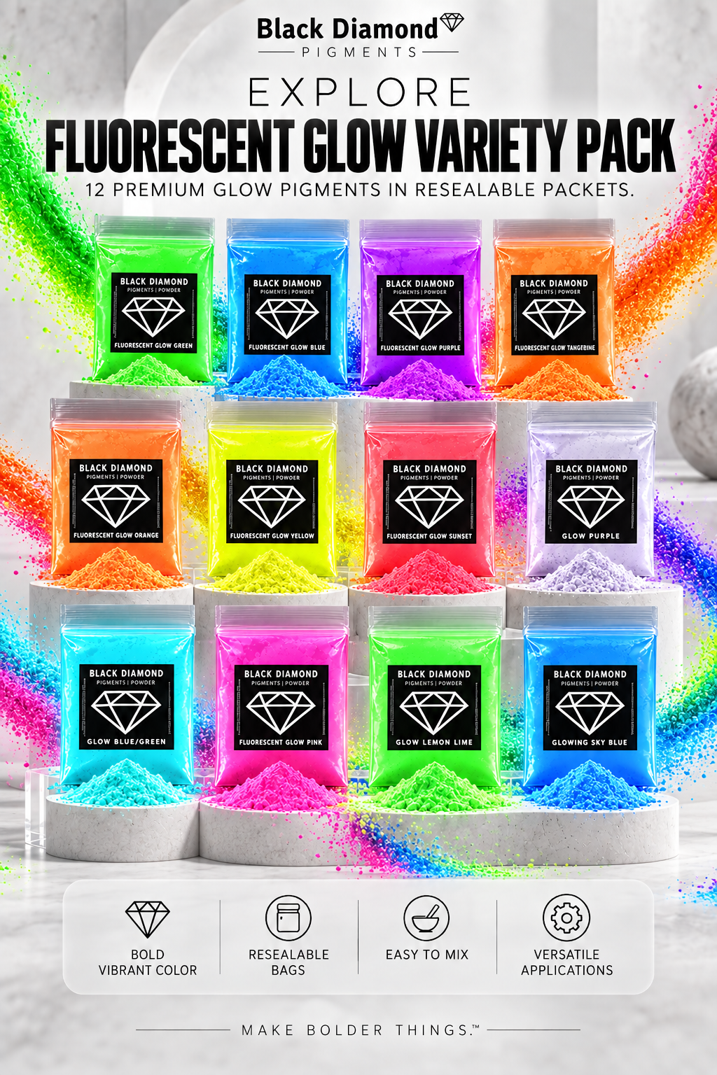 GLOW VARIETY PACK (12 Colors)