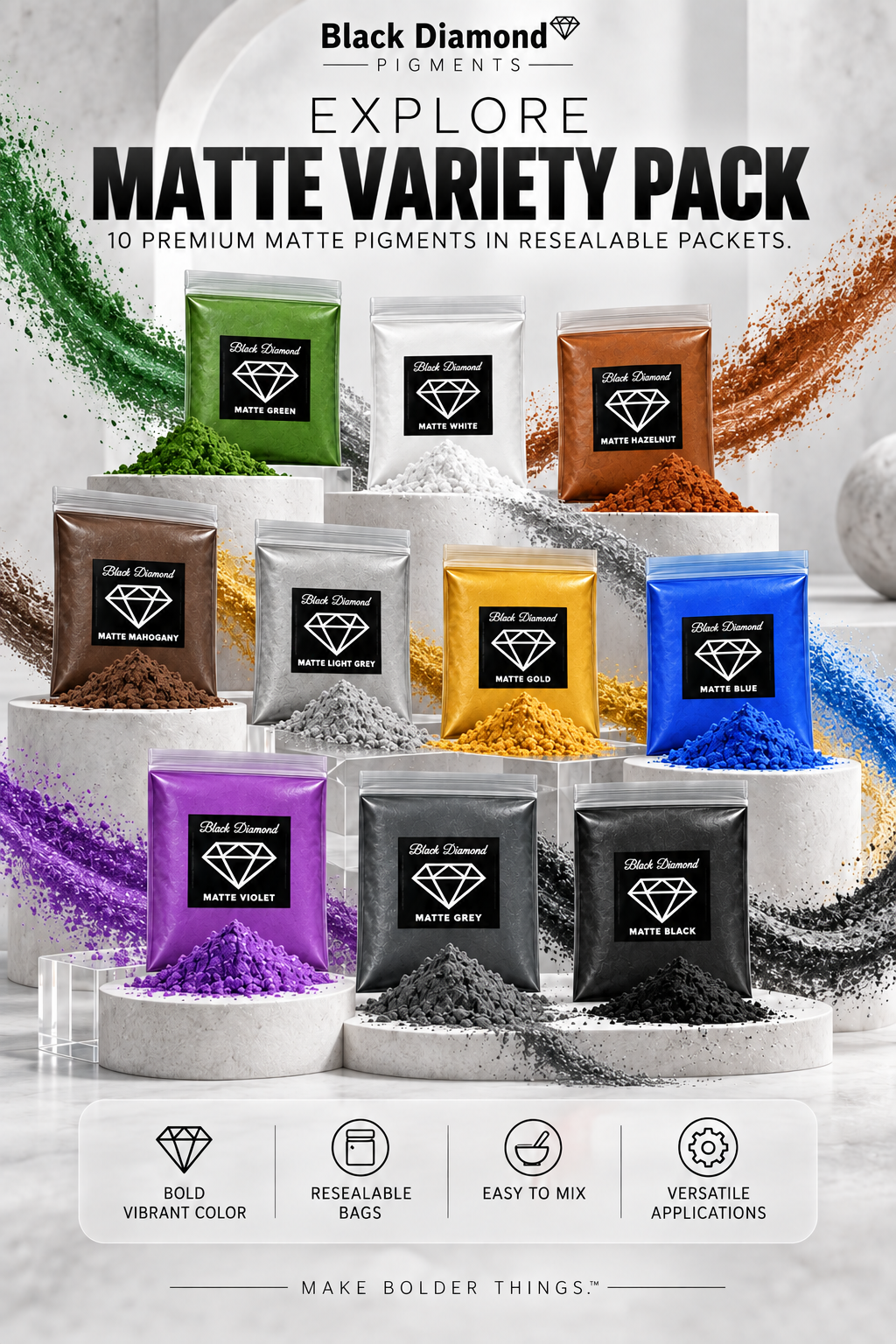 Matte Colors Variety Pack (11 Colors)
