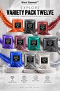 VARIETY PACK 12 (10 COLORS) powder pigment variety packs  Black Diamond Pigments®