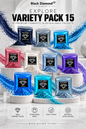 VARIETY PACK 15 (10 COLORS) powder pigment variety packs Black Diamond Pigments®