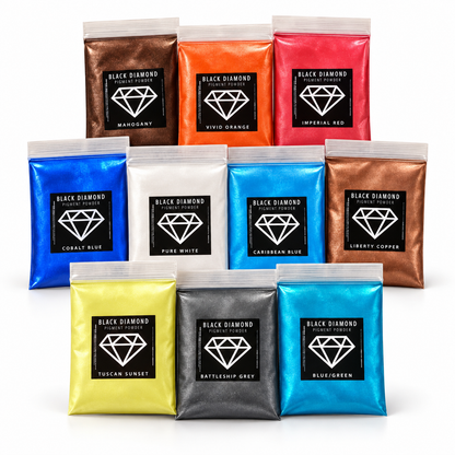 VARIETY PACK 1 (10 COLORS) powder pigment packs Black Diamond Pigments®