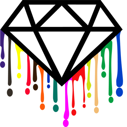 "BLISSFUL BLUE/GREEN" Black Diamond Pigments