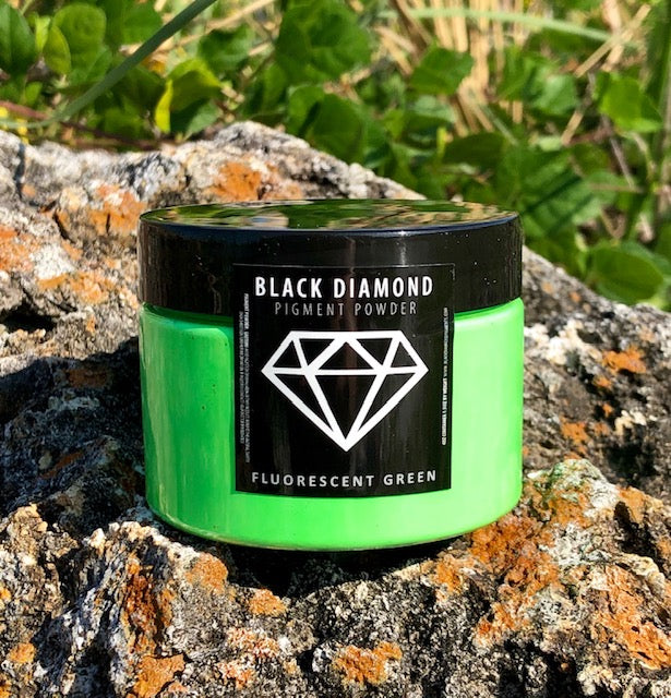 42g "FLUORESCENT GREEN" Make-A-Wish Black Diamond Pigments
