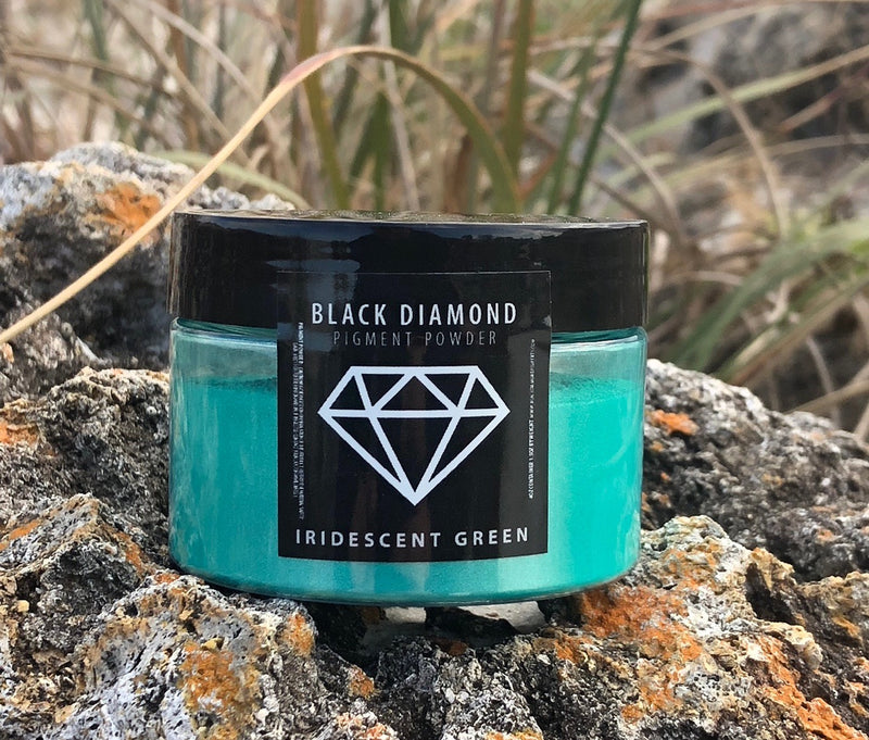 42g "IRIDESCENT GREEN" Make-A-Wish Black Diamond Pigments