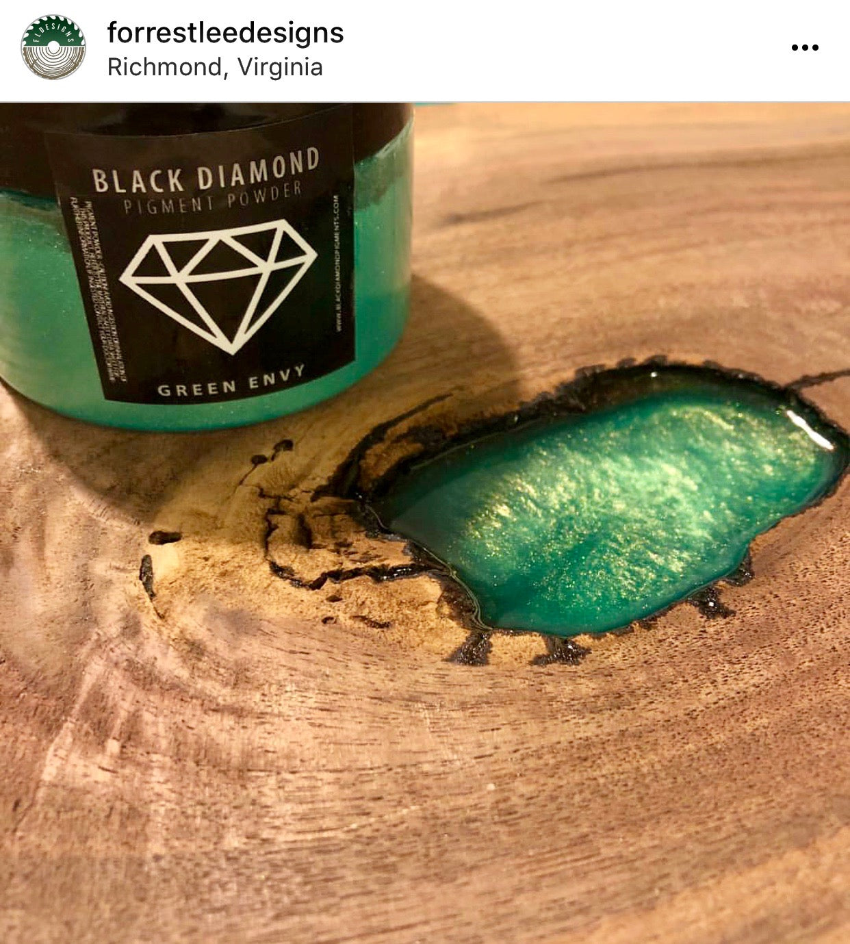 "GREEN ENVY" 42g/1.5oz - Black Diamond Pigments