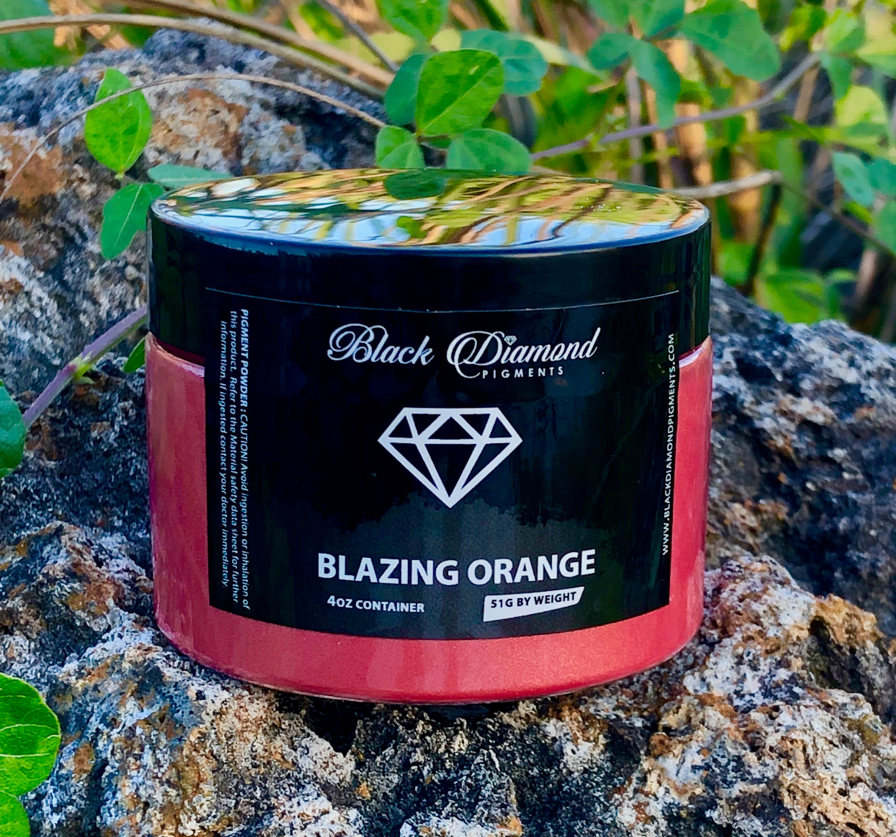 "BLAZING ORANGE" Black Diamond Pigments