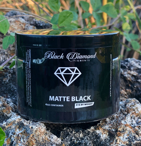 "MATTE BLACK" Black Diamond Pigments