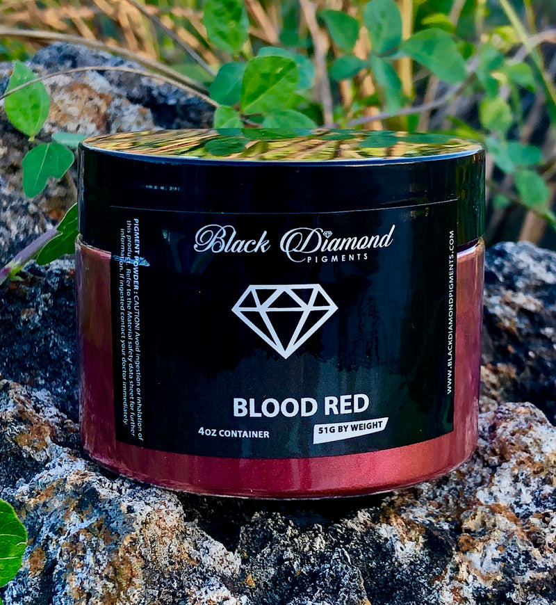"BLOOD RED" Black Diamond Pigments