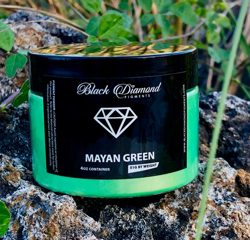 "MAYAN GREEN" Black Diamond Pigments