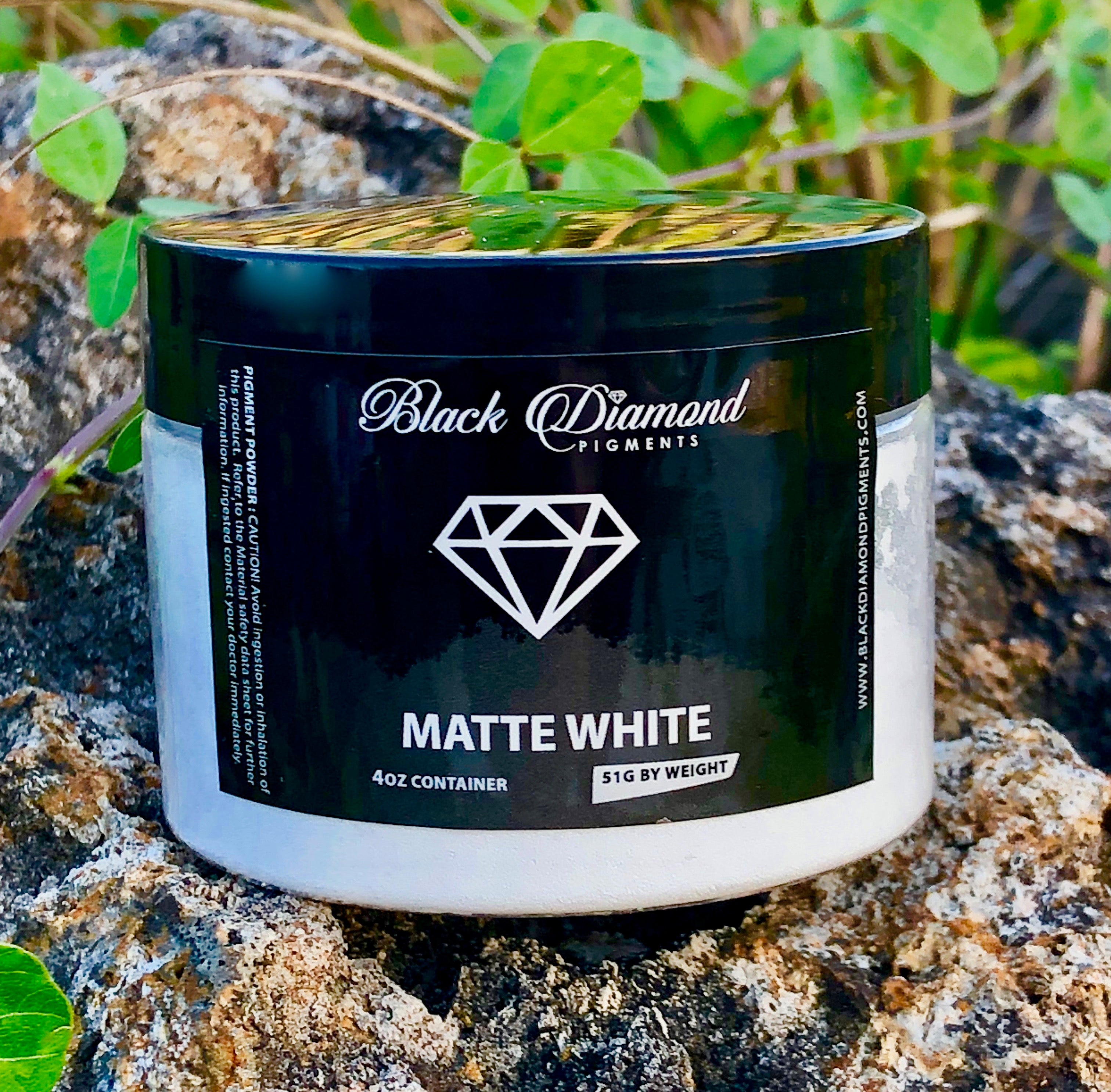 "MATTE WHITE" Black Diamond Pigments