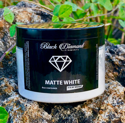 "MATTE WHITE" Black Diamond Pigments