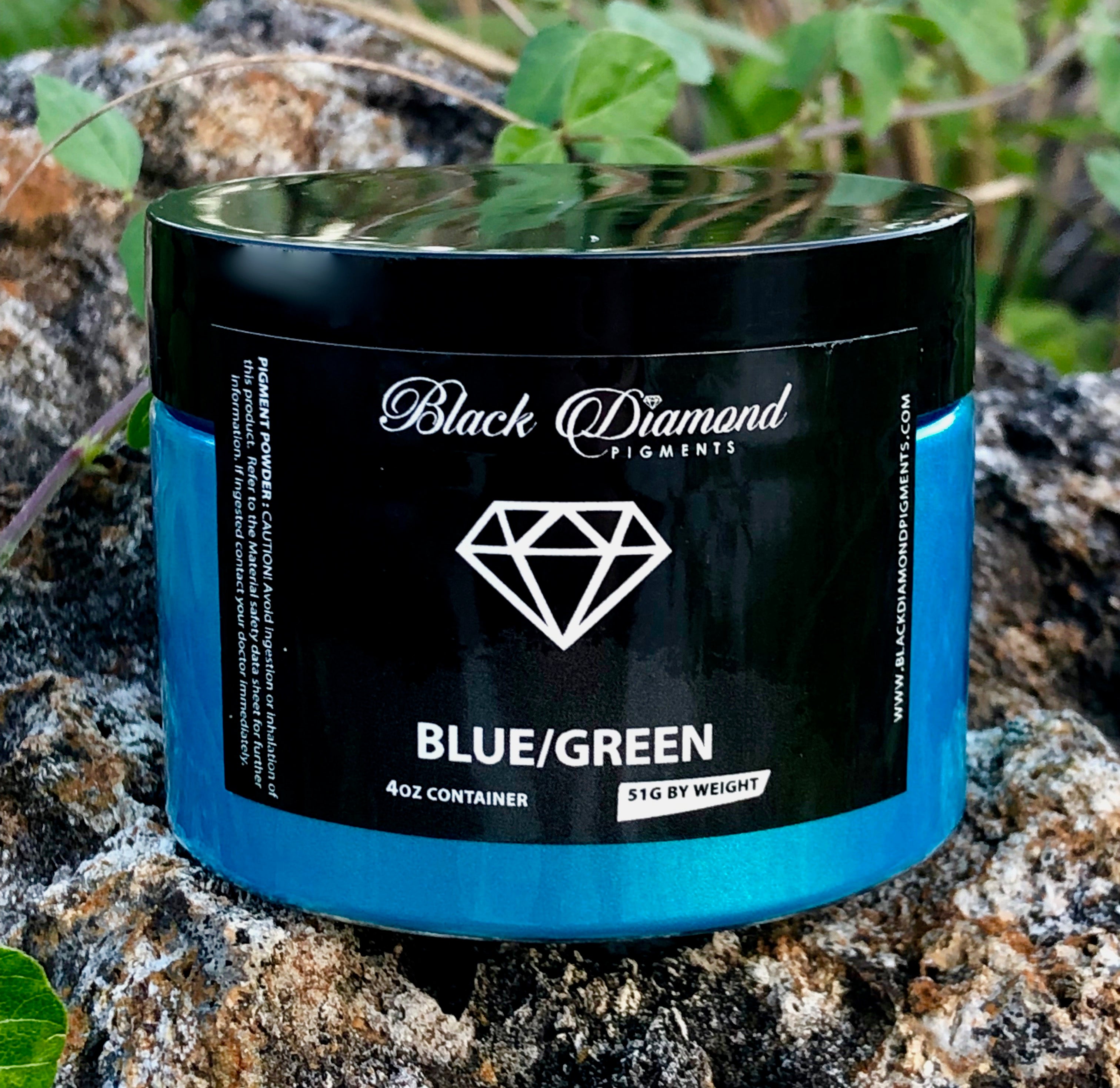 "BLUE/GREEN" Black Diamond Pigments