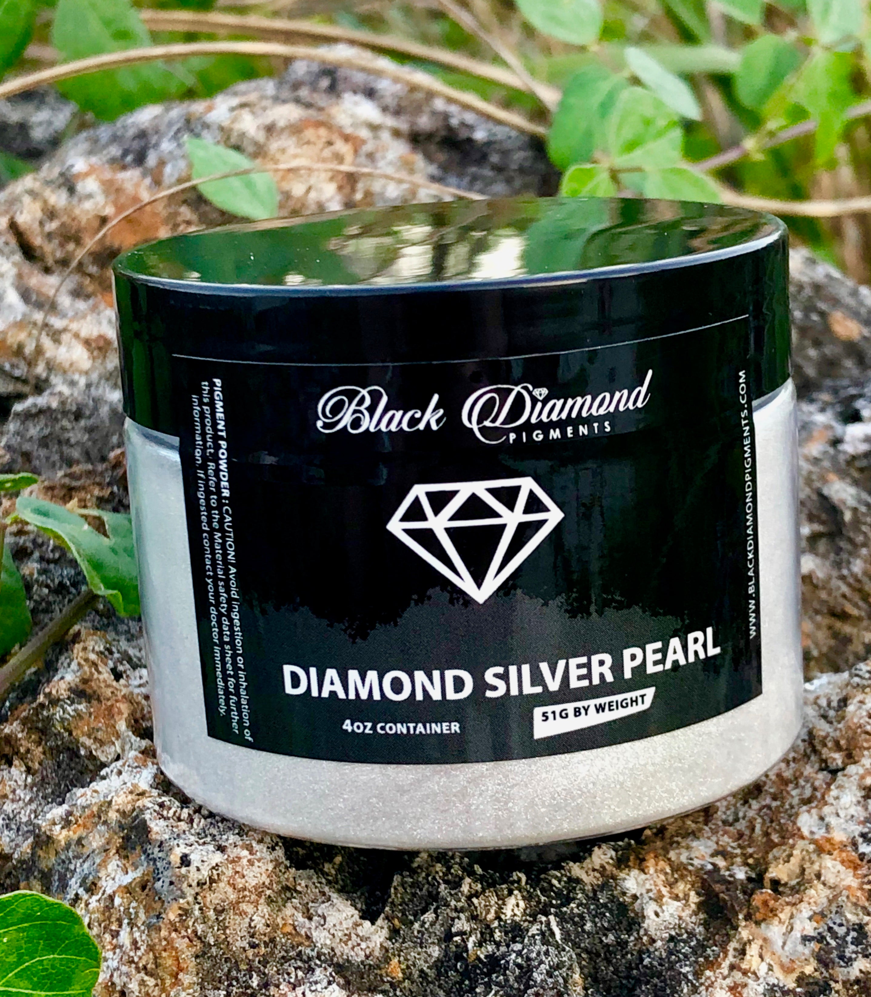 "DIAMOND SILVER PEARL" Black Diamond Pigments