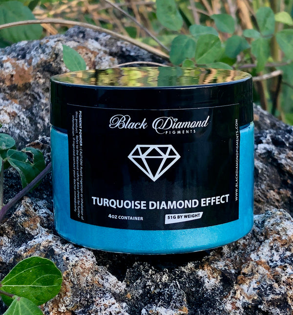"TURQUOISE DIAMOND EFFECT" Black Diamond Pigments