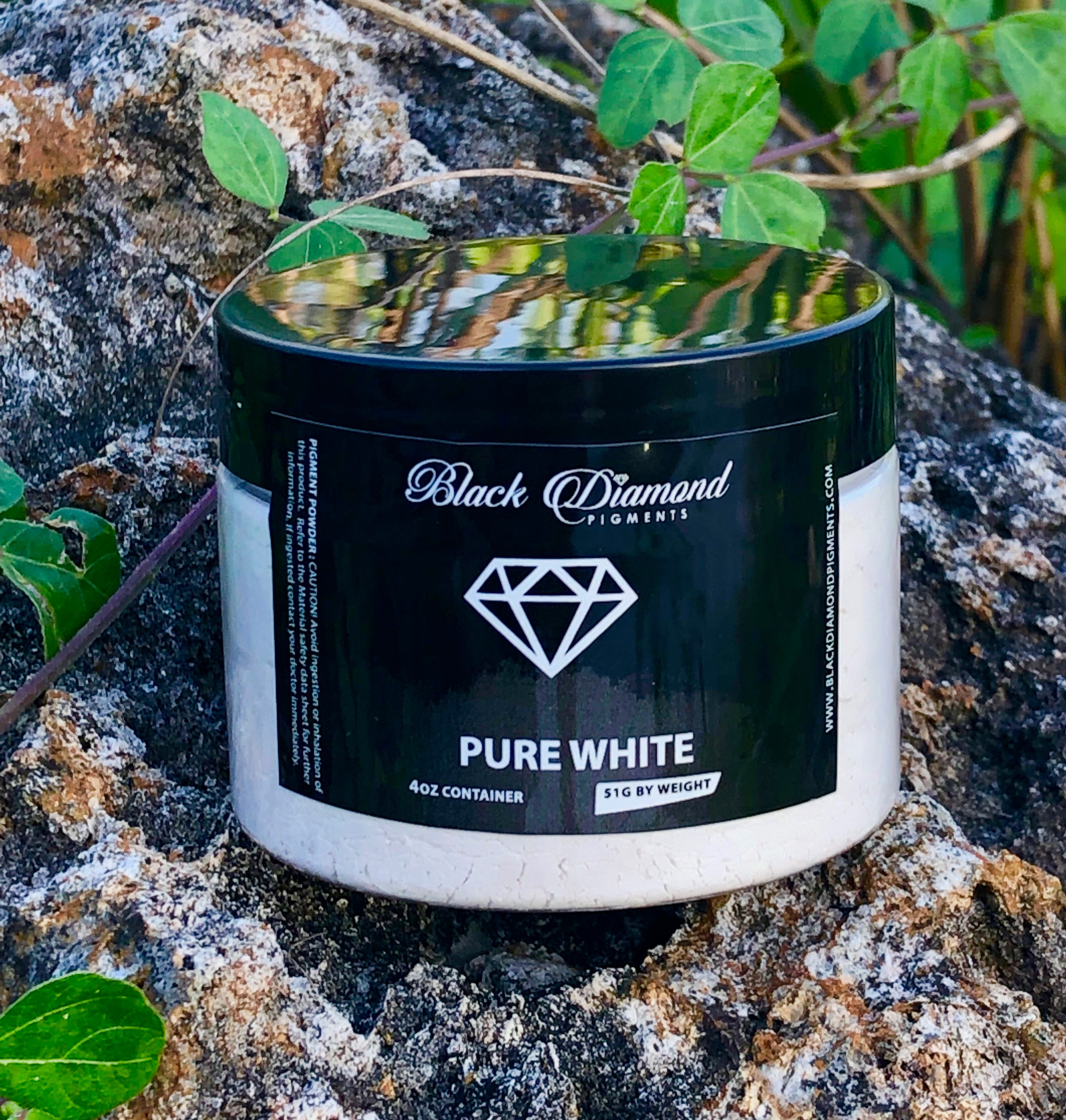 "PURE WHITE" Black Diamond Pigments