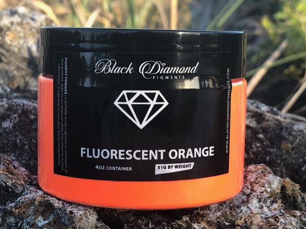 "FLUORESCENT ORANGE" Black Diamond Pigments