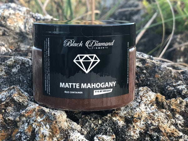 "MATTE MAHOGANY" Black Diamond Pigments