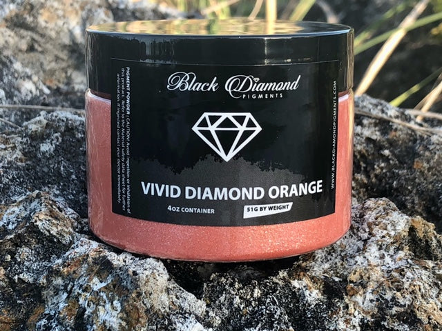 "VIVID DIAMOND ORANGE" Black Diamond Pigments