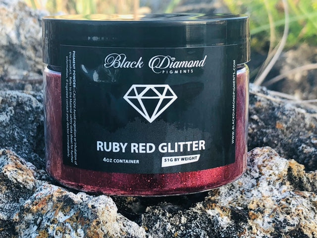 "RUBY RED GALAXY GLITTER" Black Diamond Pigments