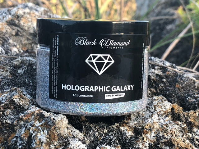 "HOLOGRAPHIC GALAXY GLITTER" Black Diamond Pigments